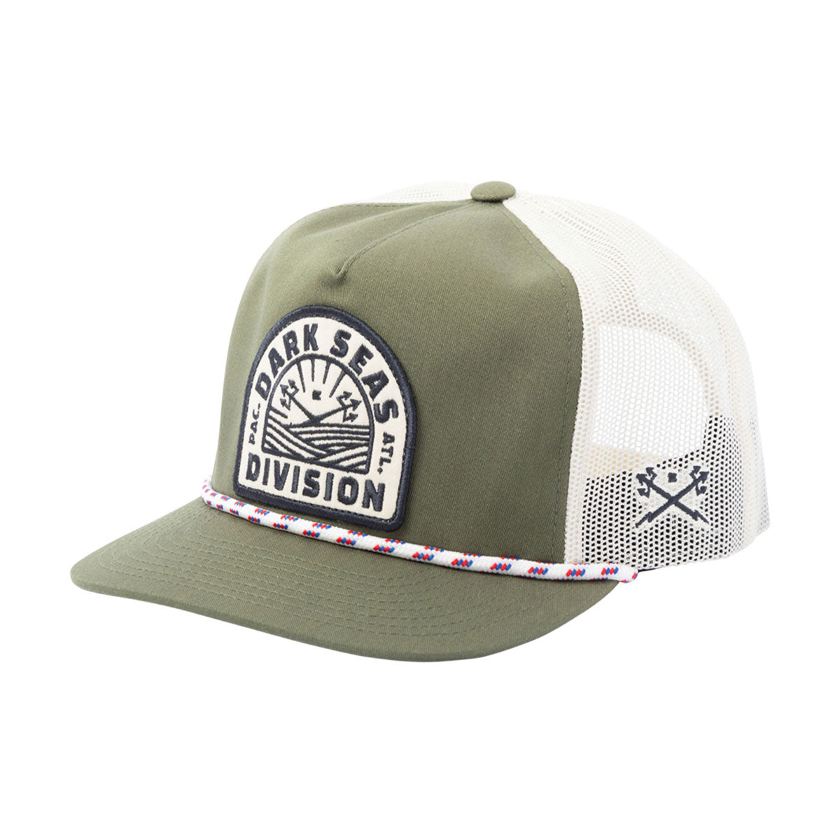 Dark Seas Enfield Hat - Green/White
