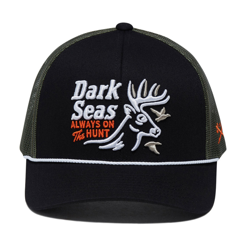 Dark Seas Bucked Hat - Black/Olive
