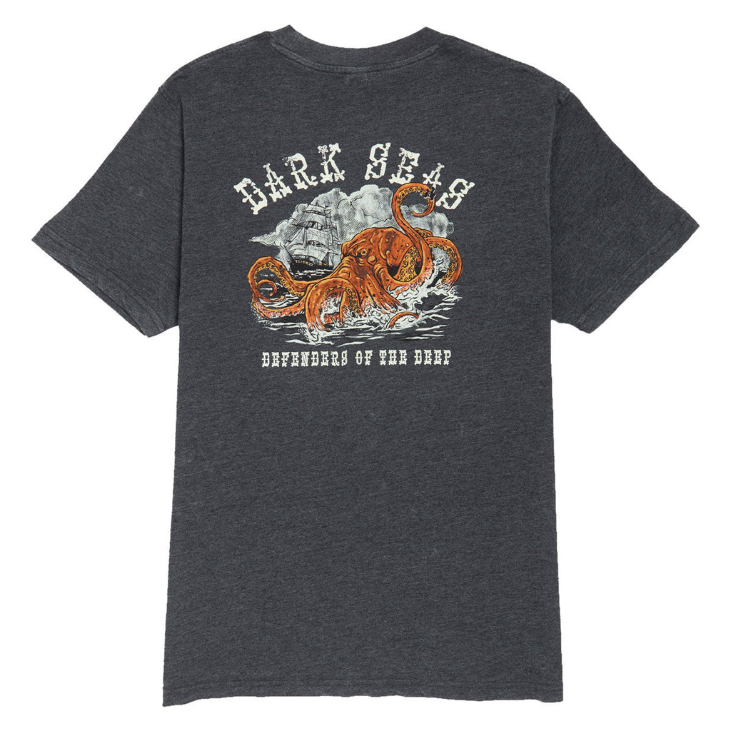 Dark Seas Perilous Mineral Pocket T-Shirt - Heather Charcoal