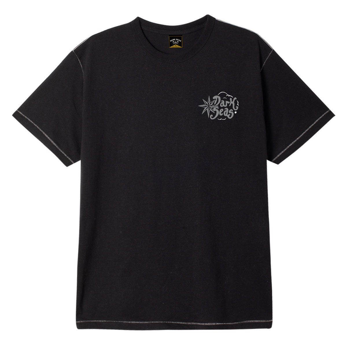 Dark Seas Folklore Blind Stitch Pocket T-Shirt - Heather Black