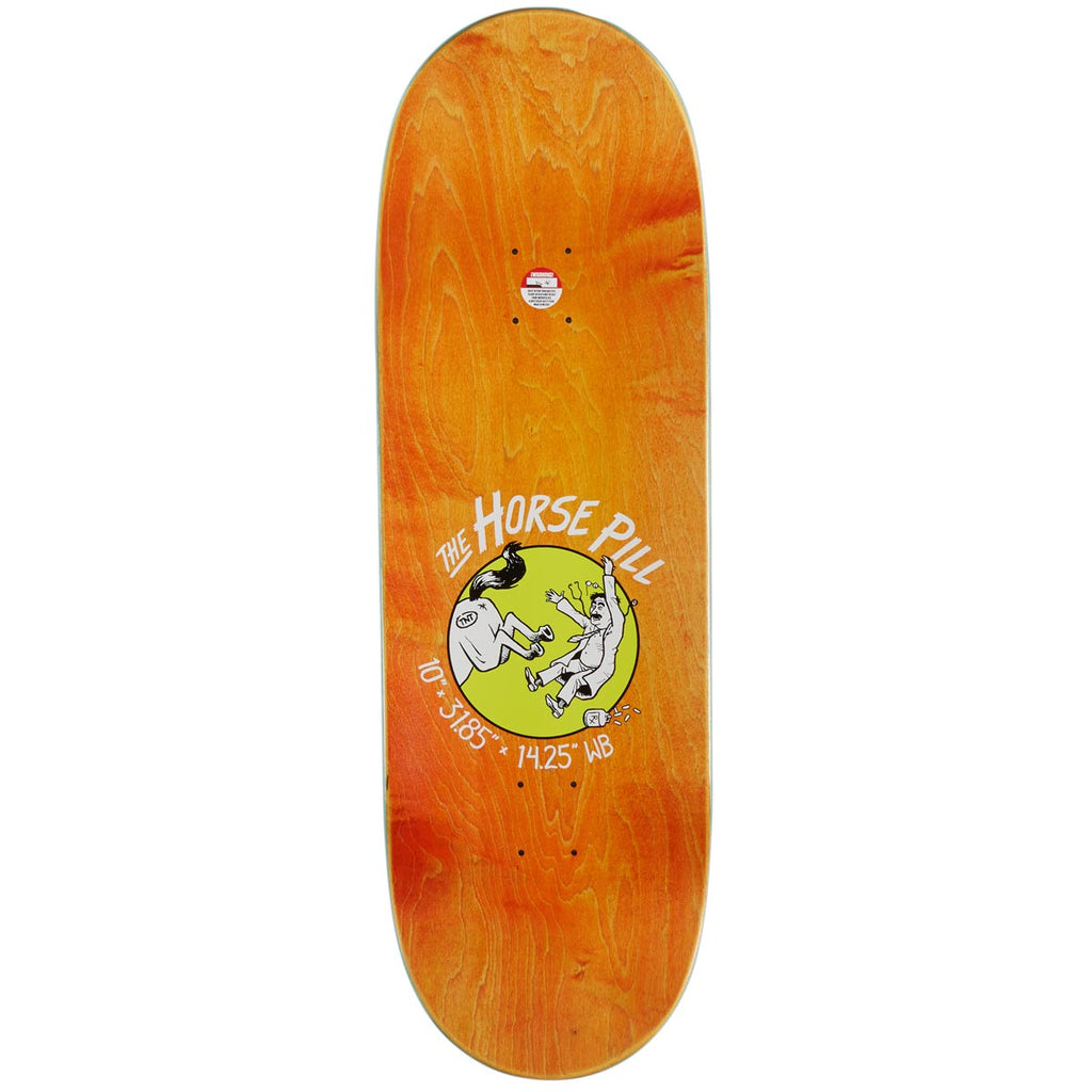 Anti-Hero Team Shaped Eagle Horse Pill Skateboard Complete - Yellow - 10.00"