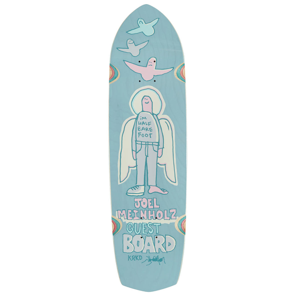 Krooked Joel Meinholz Guest Pro Zig Zagger Skateboard Deck - Light Blue - 8.62"