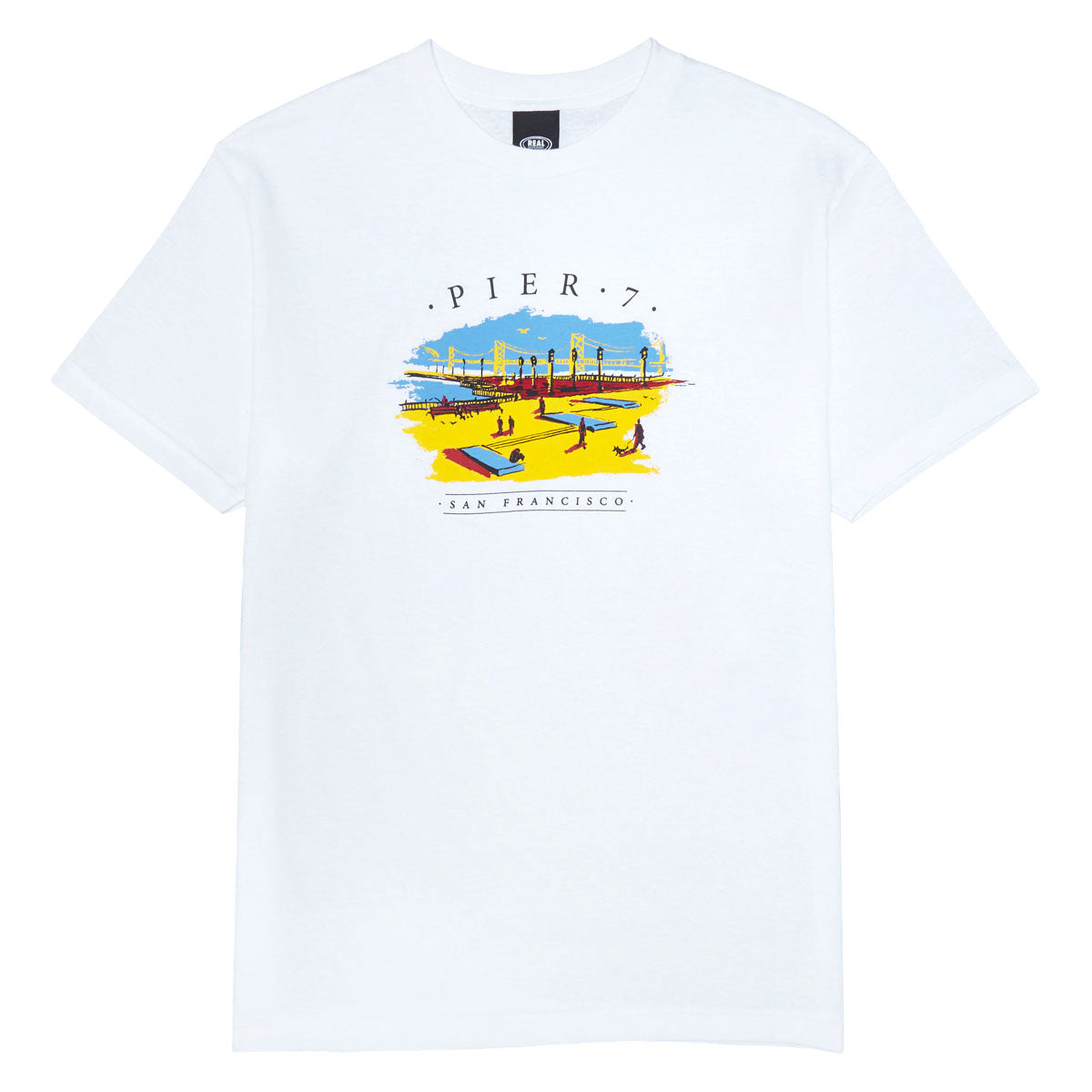 Real Pier 7 T-Shirt - White/Multi Color