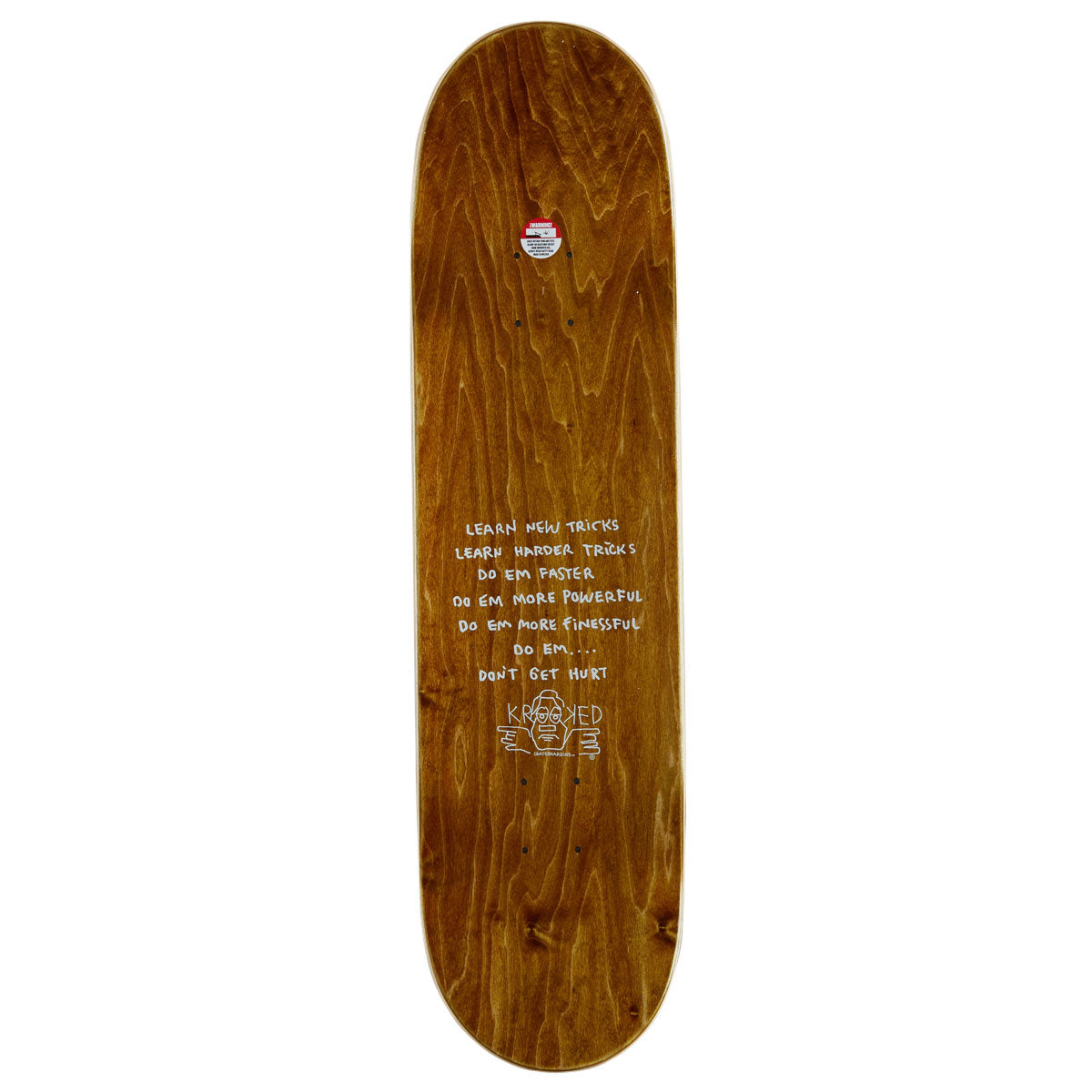 Krooked Una Molti Dementional Skateboard Complete - White - 8.28"