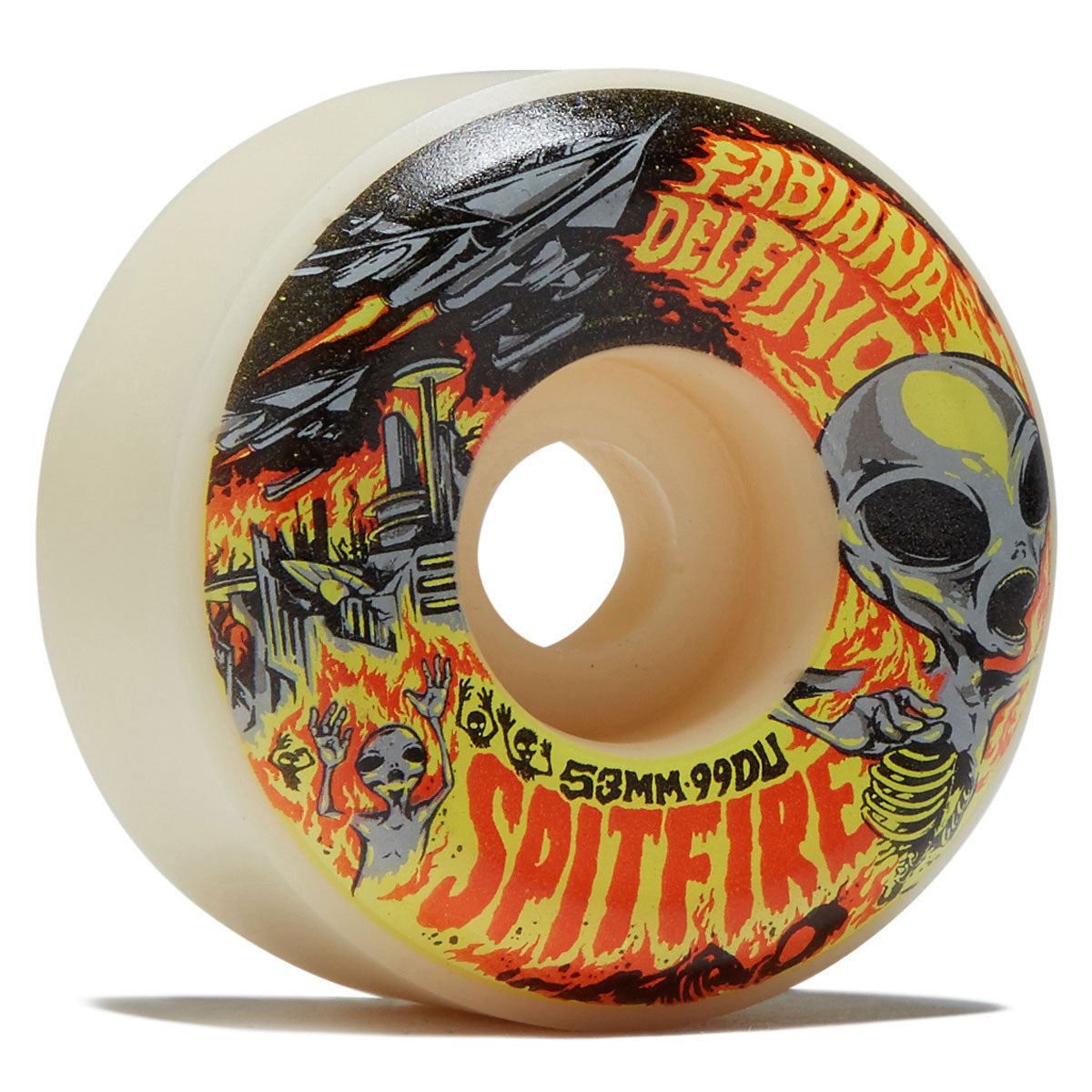 Spitfire Fabiana Invasion F4 99d Conical Full Skateboard Wheels - Natural - 53mm