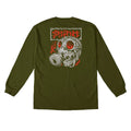 Spitfire Gas Mask Long Sleeve T-Shirt - Military Green/Multi Color Prints