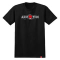 Spitfire Old E Drop Bighead T-Shirt - Black/Red/Black/White Print