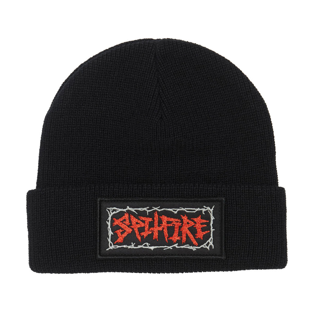 Spitfire Gas Mask Script Patch Beanie - Black