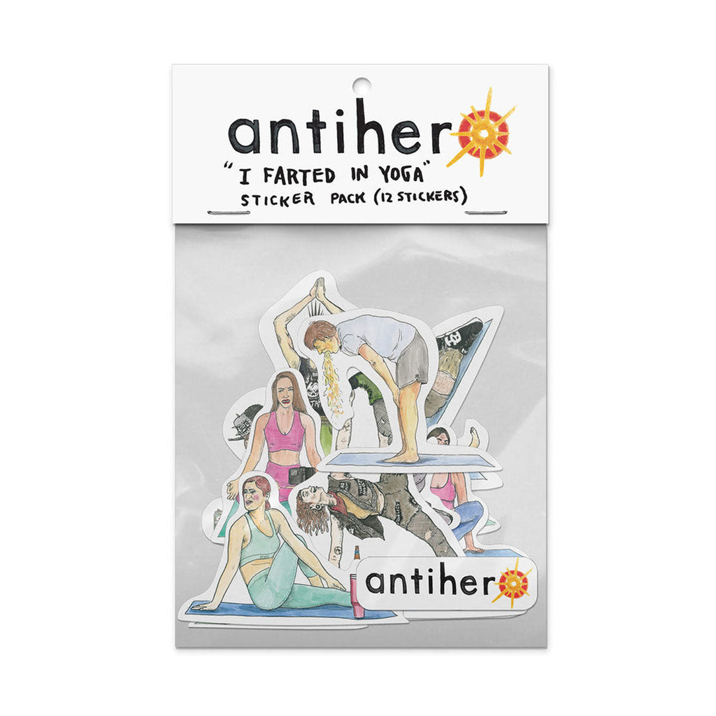 Anti-Hero I Farted In Yoga Class Sticker Pack