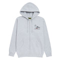 Anti-Hero Lil Pigeon Emb Zip Hoodie - Grey Heather/Multi Color Embroidery