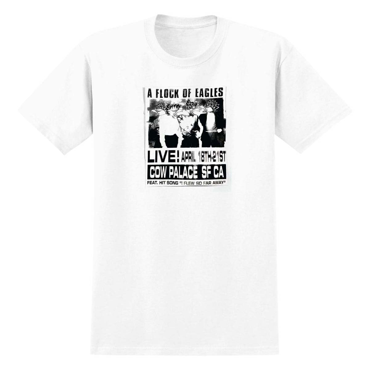 Anti-Hero Flock Of Eagles T-Shirt - White/Black/White Print