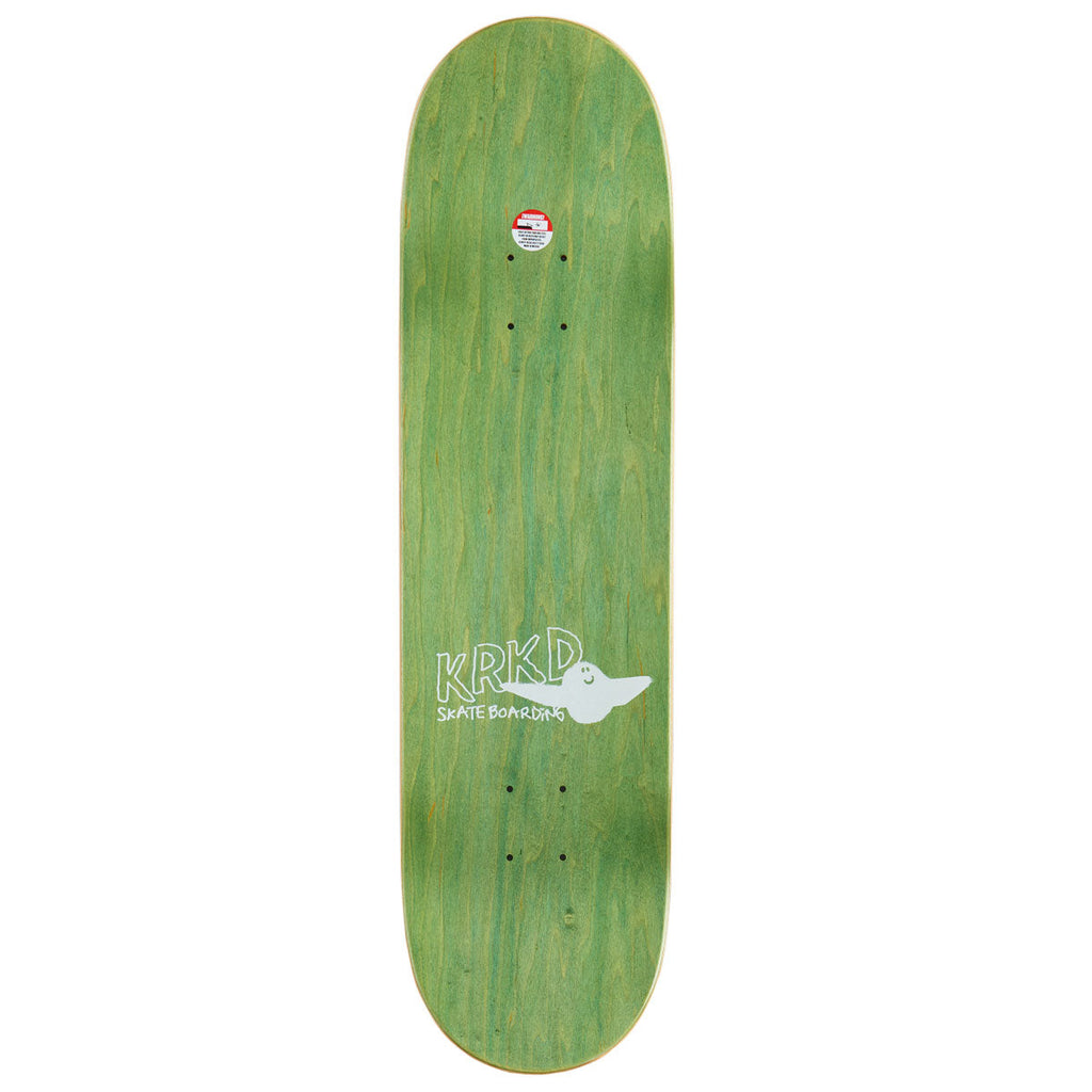 Krooked Kamo Wheel Wells Skateboard Deck - White - 8.50"