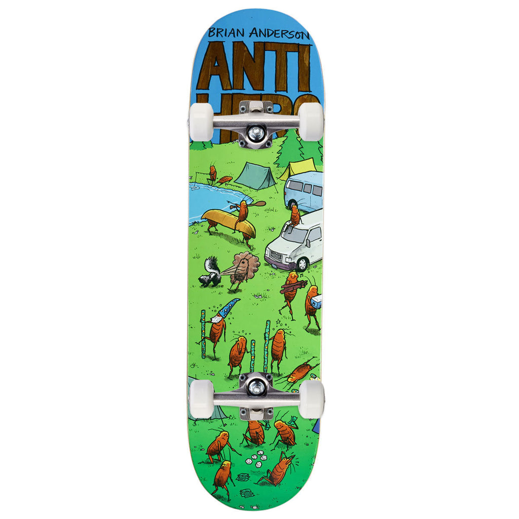 Anti-Hero B.A. Roached Out 2 Skateboard Complete - Green - 8.50"