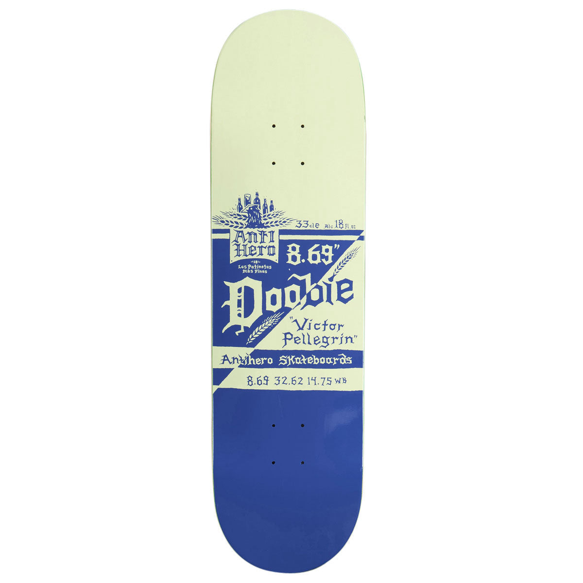 Anti-Hero Doobie Mas Frescos Skateboard Deck - 8.69"