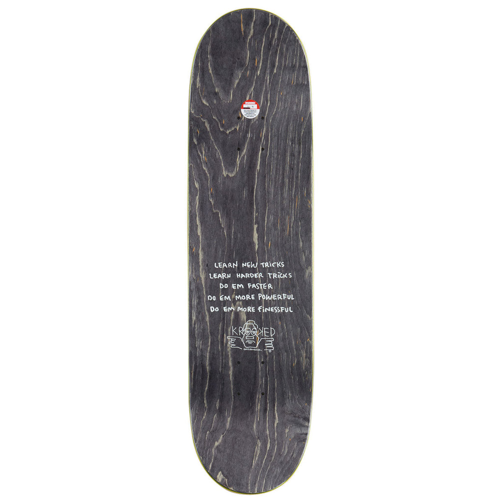 Krooked Knox Watcher Skateboard Complete - Yellow - 8.50"