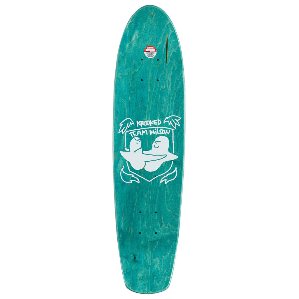 Krooked Johnny Wilson Guest Pro Zinger Nano Skateboard Complete - Black - 7.37"