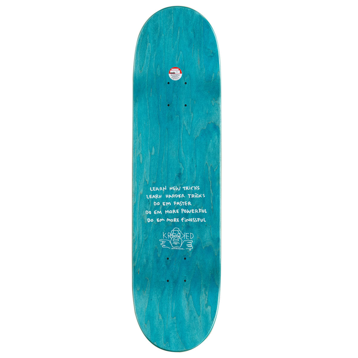 Krooked Team Eyes Skateboard Complete - Red - 8.38"