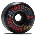 Spitfire x April F4 99d Yuto Conical Full Skateboard Wheels - Black - 53mm
