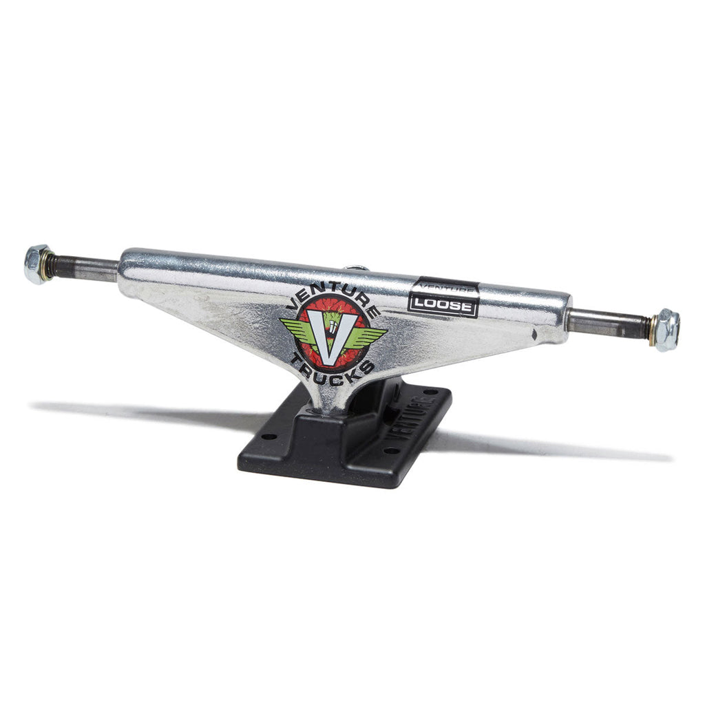 Venture Team Bloodshot Loose Editions Skateboard Trucks - Polished/Black - 5.6