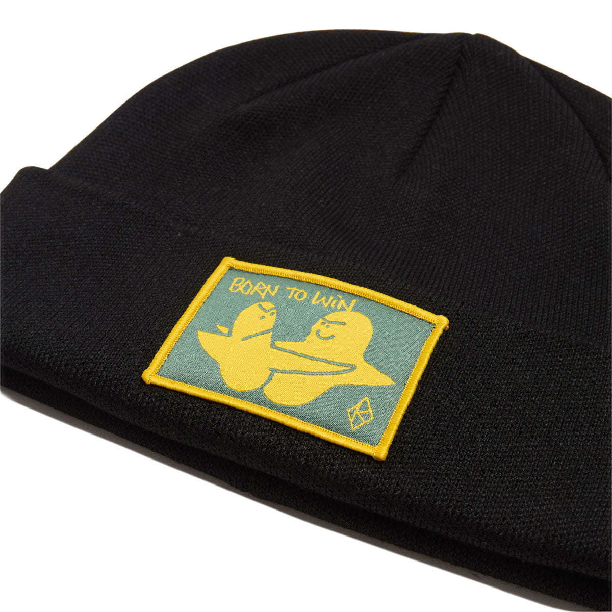Krooked Born To Win Cuff Beanie - Black