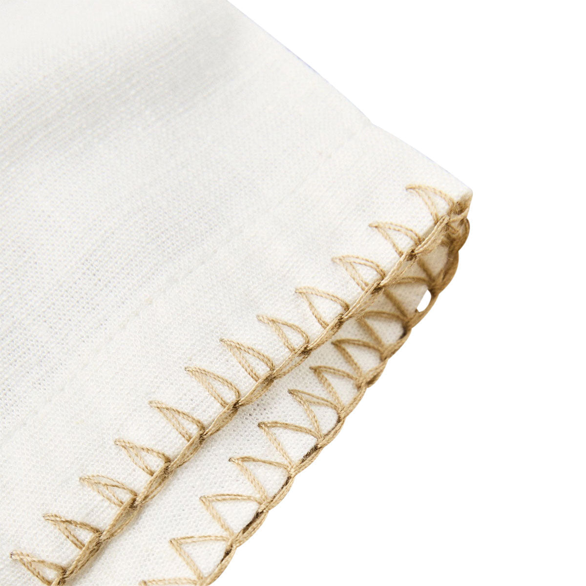Rhythm Linen Whip Stitch Shirt - Vintage White