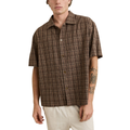 Rhythm Relaxed Brady Check Shirt - Coffee