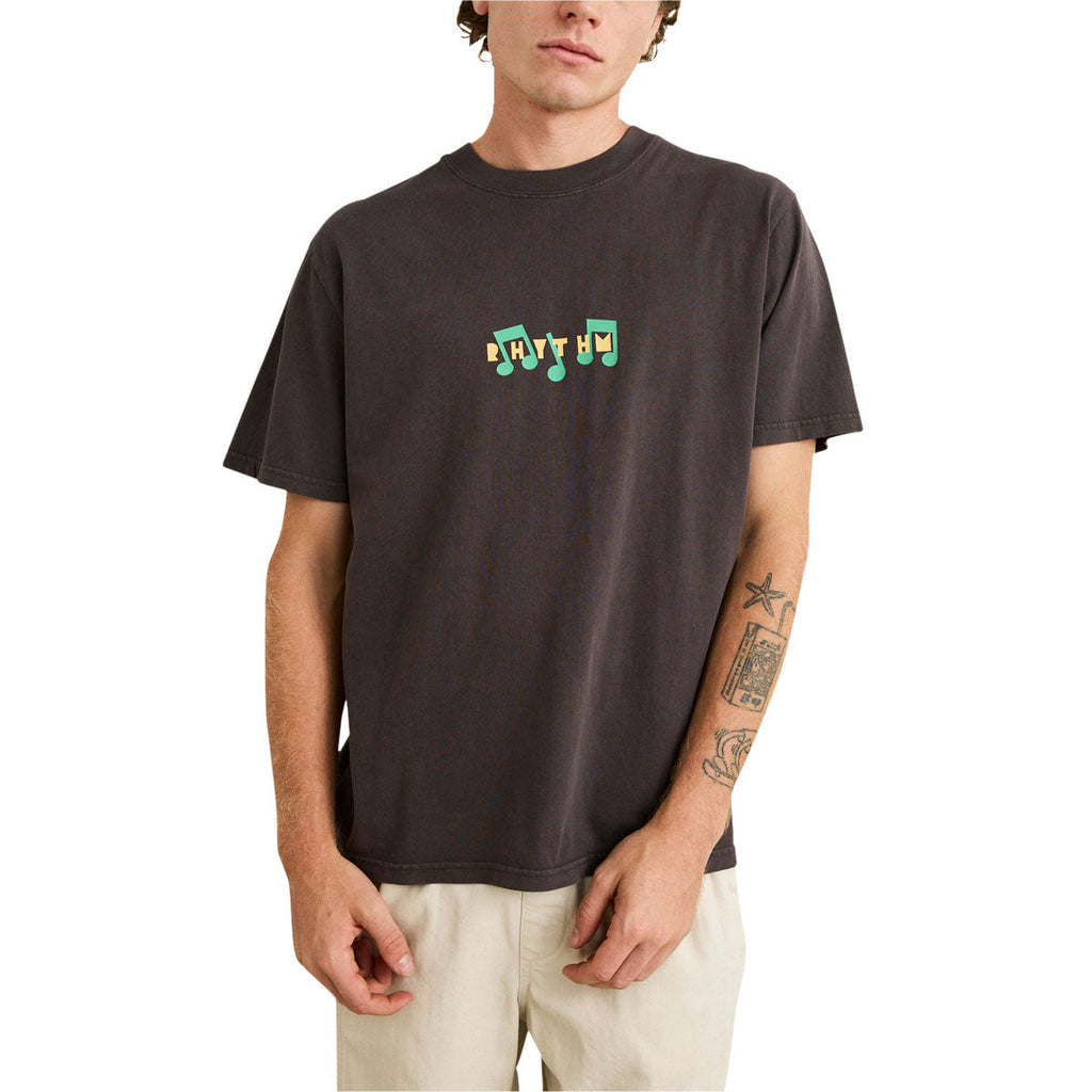 Rhythm Radio Sounds Vintage T-Shirt - Vintage Black