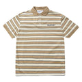 Butter Goods Witness Stripe Polo Shirt - Tan/Ivory
