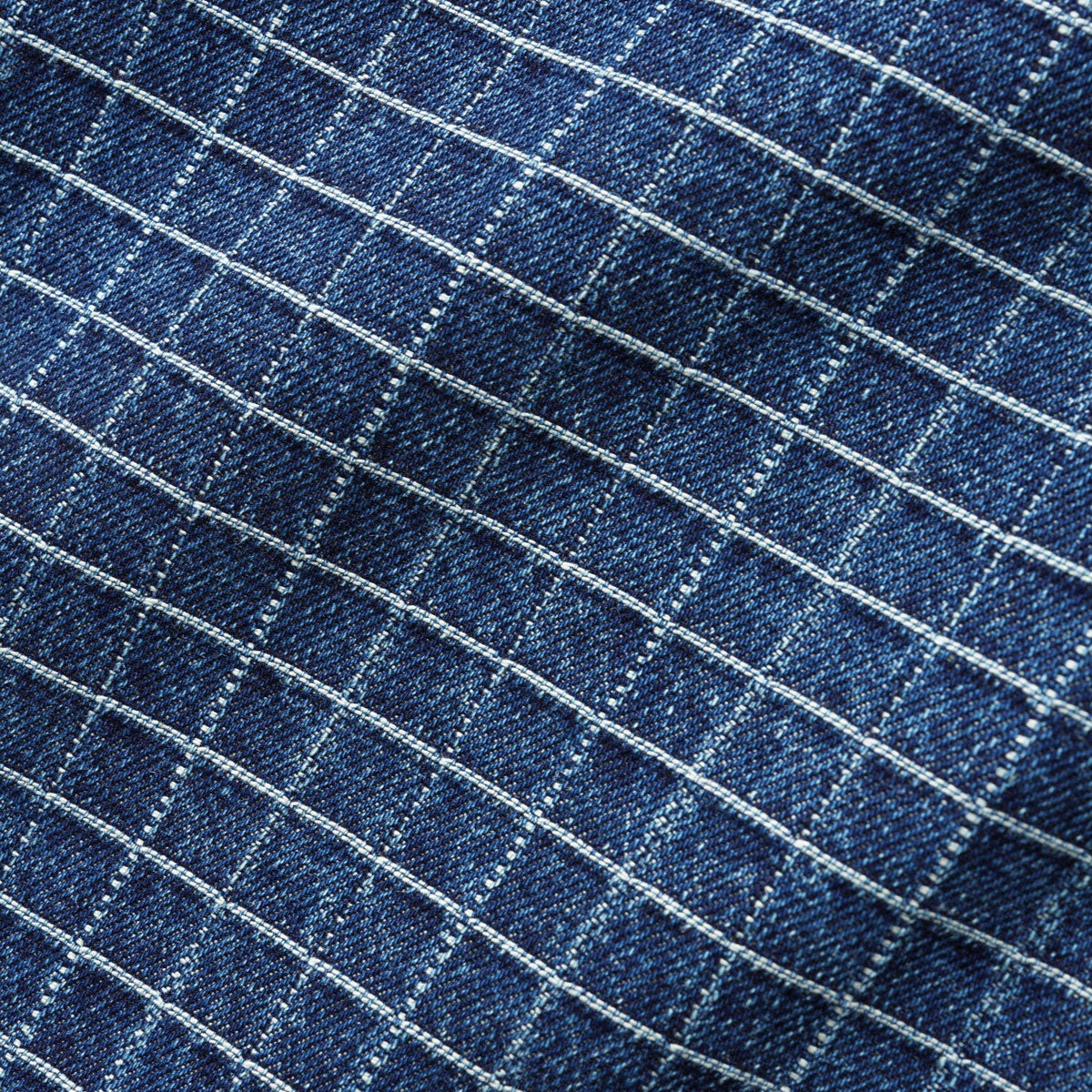 Butter Goods Big Grid Denim Shorts - Indigo