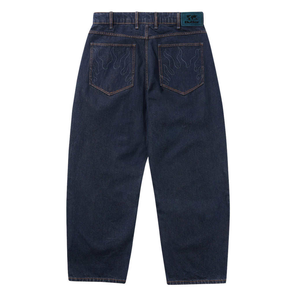 Butter Goods Solar Fade Denim Jeans - Tinted Dark Indigo