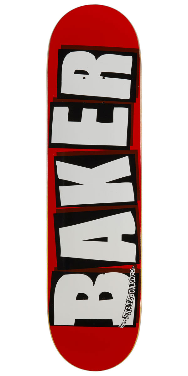 Baker Brand Logo Skateboard Deck - White - 8.00"