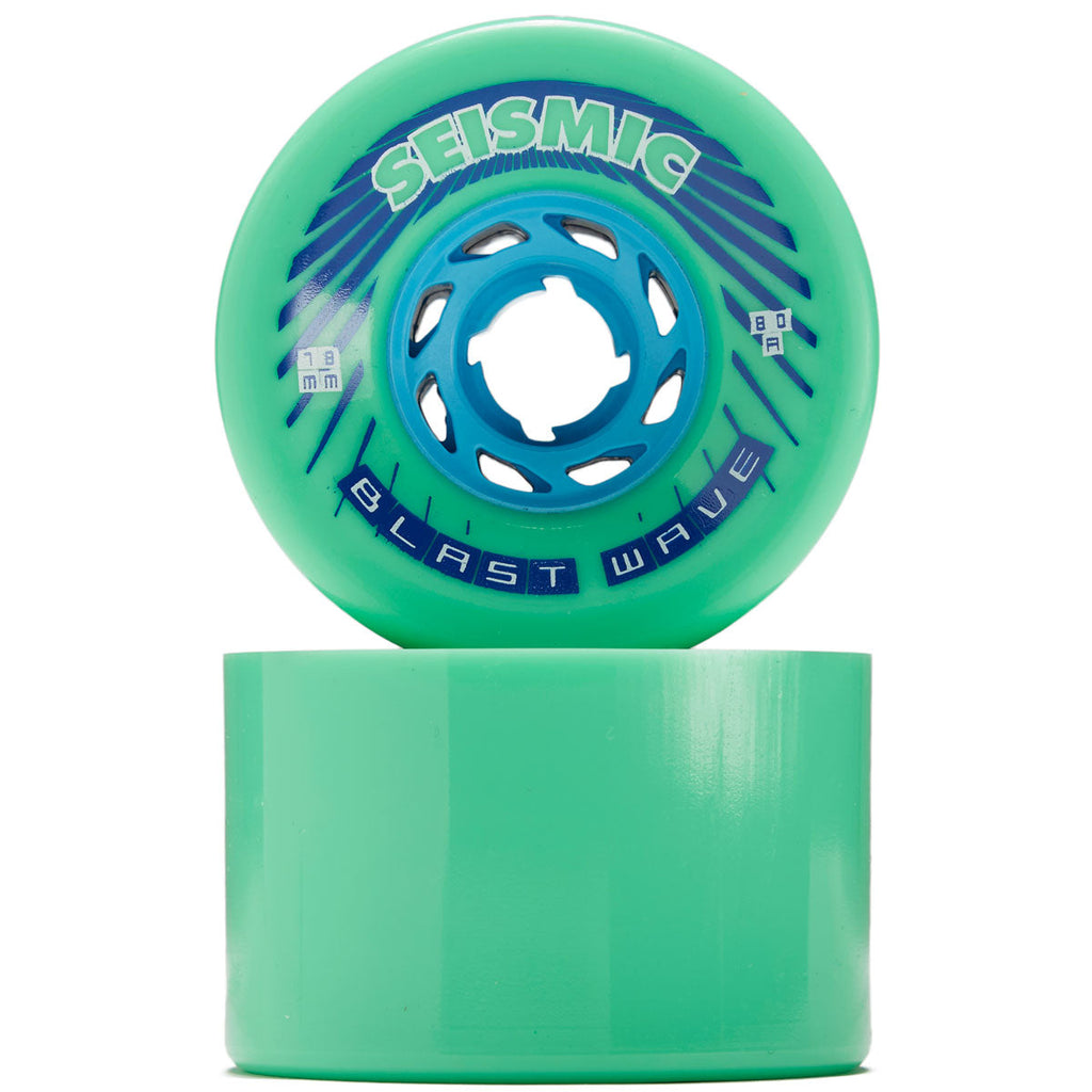 Seismic Blast Wave 80a Longboard Wheels - Mint - 78mm