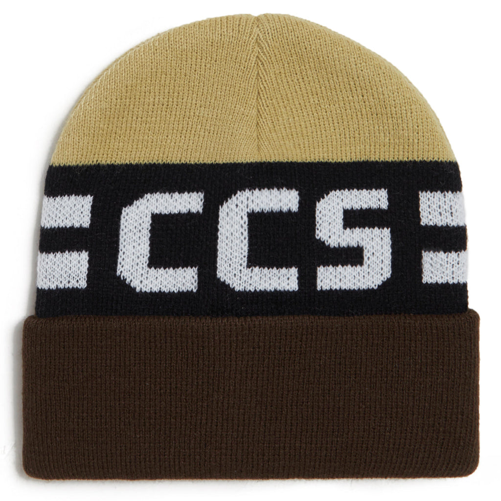 CCS Blockletters Beanie - Brown/Tan