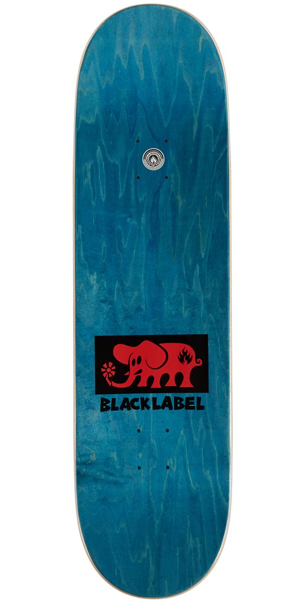 Black Label Elephant Block Skateboard Complete - Red - 9.00"