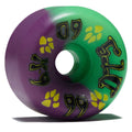 Dogtown K-9 80s 99a Skateboard Wheels - Neon Green/Neon Purple - 60mm