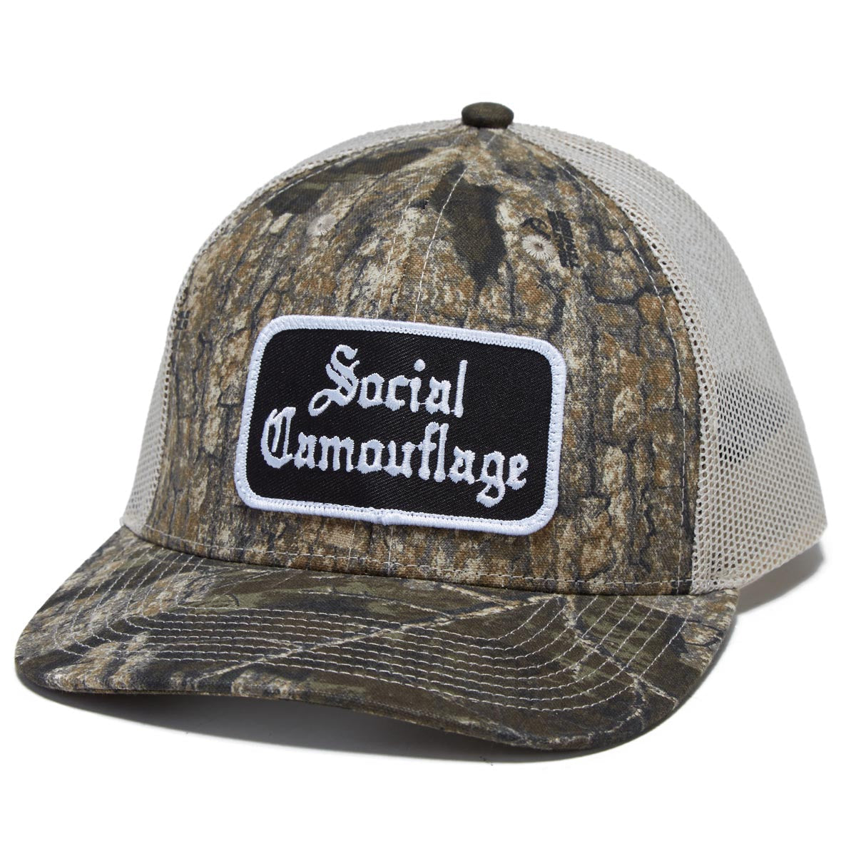 CCS Social Camouflage Patch Trucker Hat - Timber