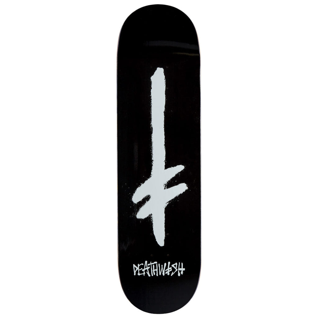 Deathwish Gang Spray Skateboard Deck - Black/White - 8.50"