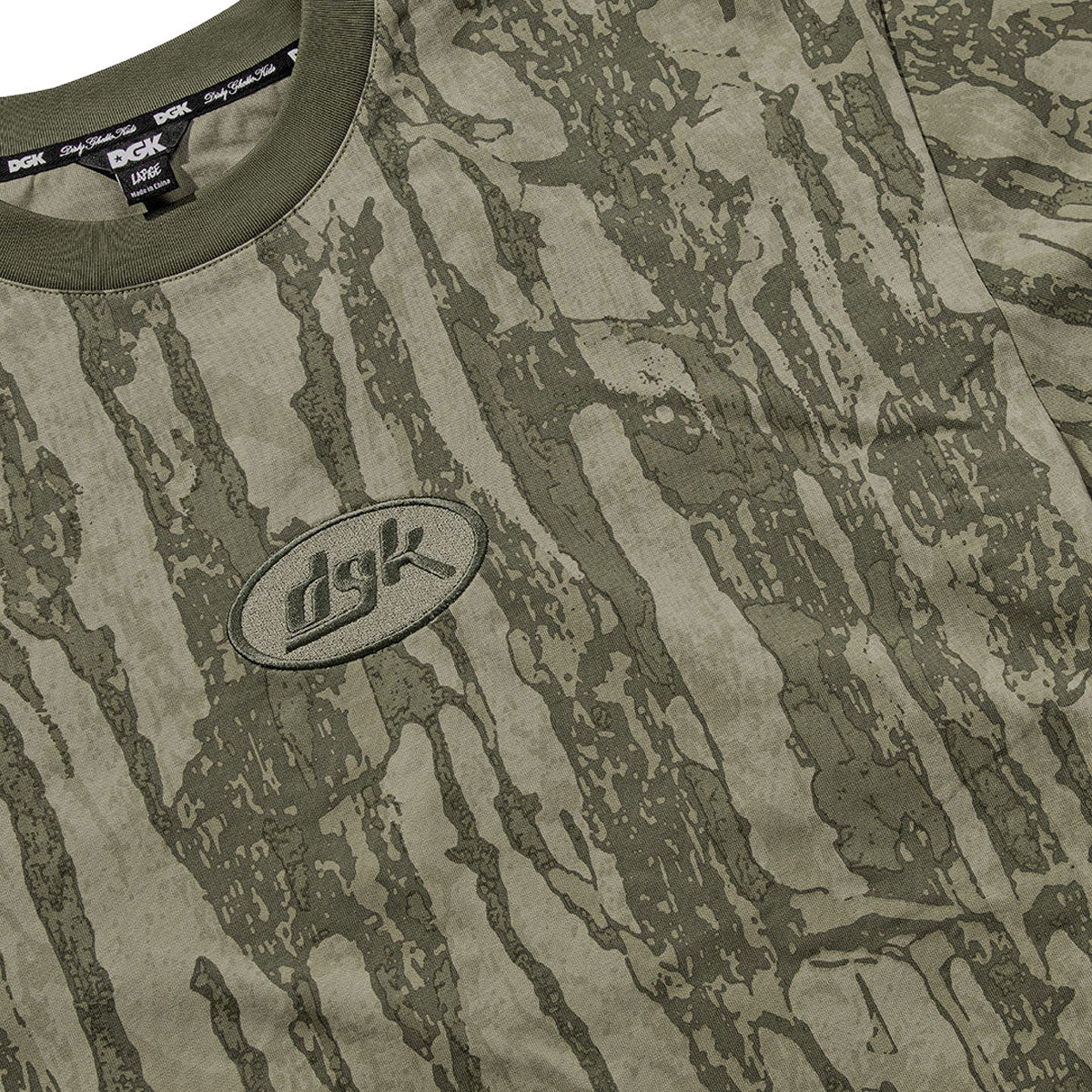 DGK Cortex Knit T-Shirt - Bark Camo