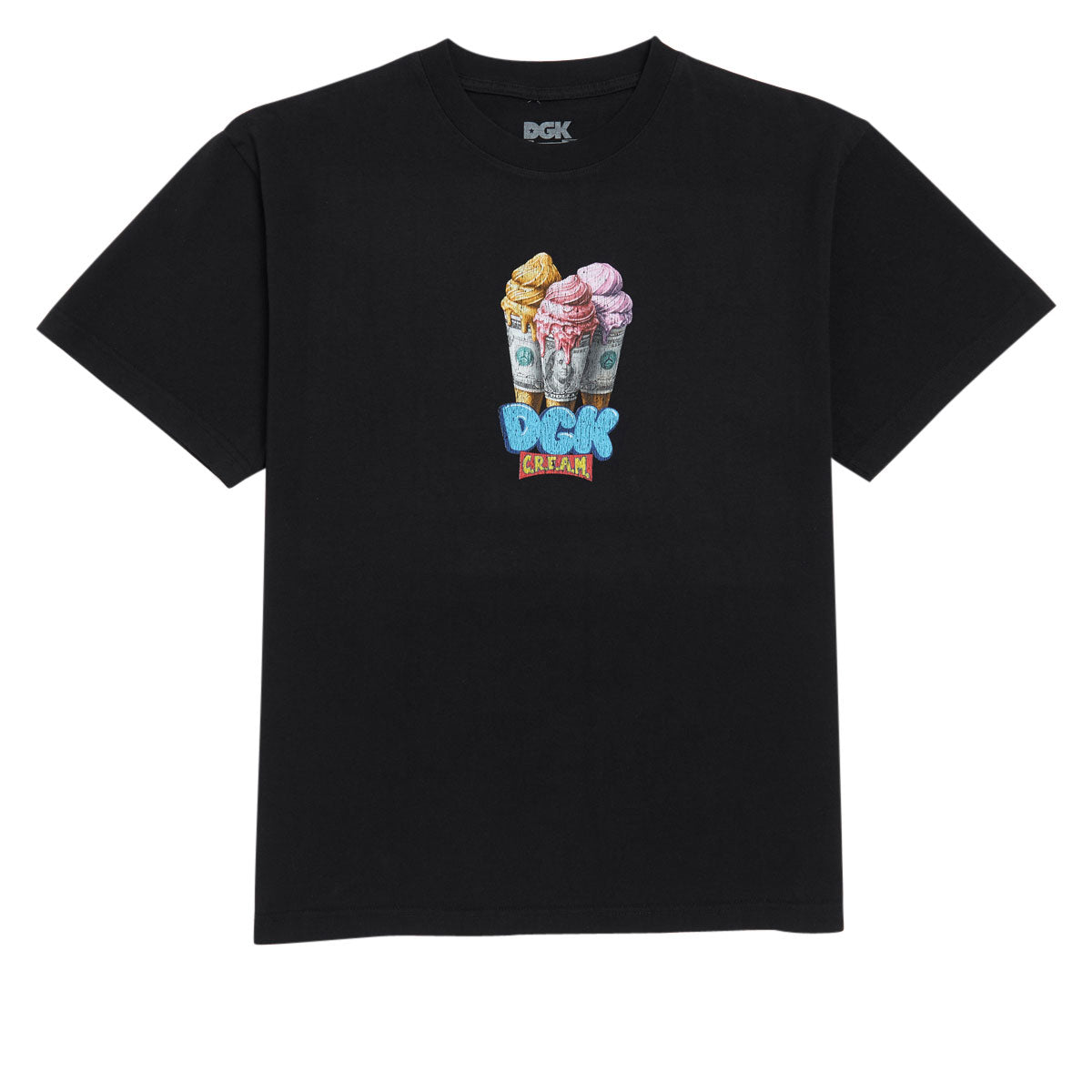 DGK Dough Cone Boxy T-Shirt - Black