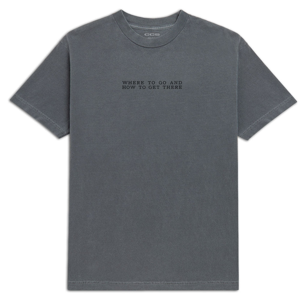 CCS x Zanereti Where To Go T-Shirt - Faded Black