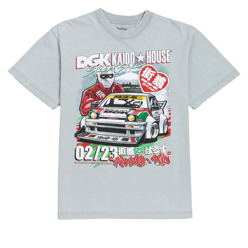 DGK x Kaido House Raceway T-Shirt - Vintage Gray