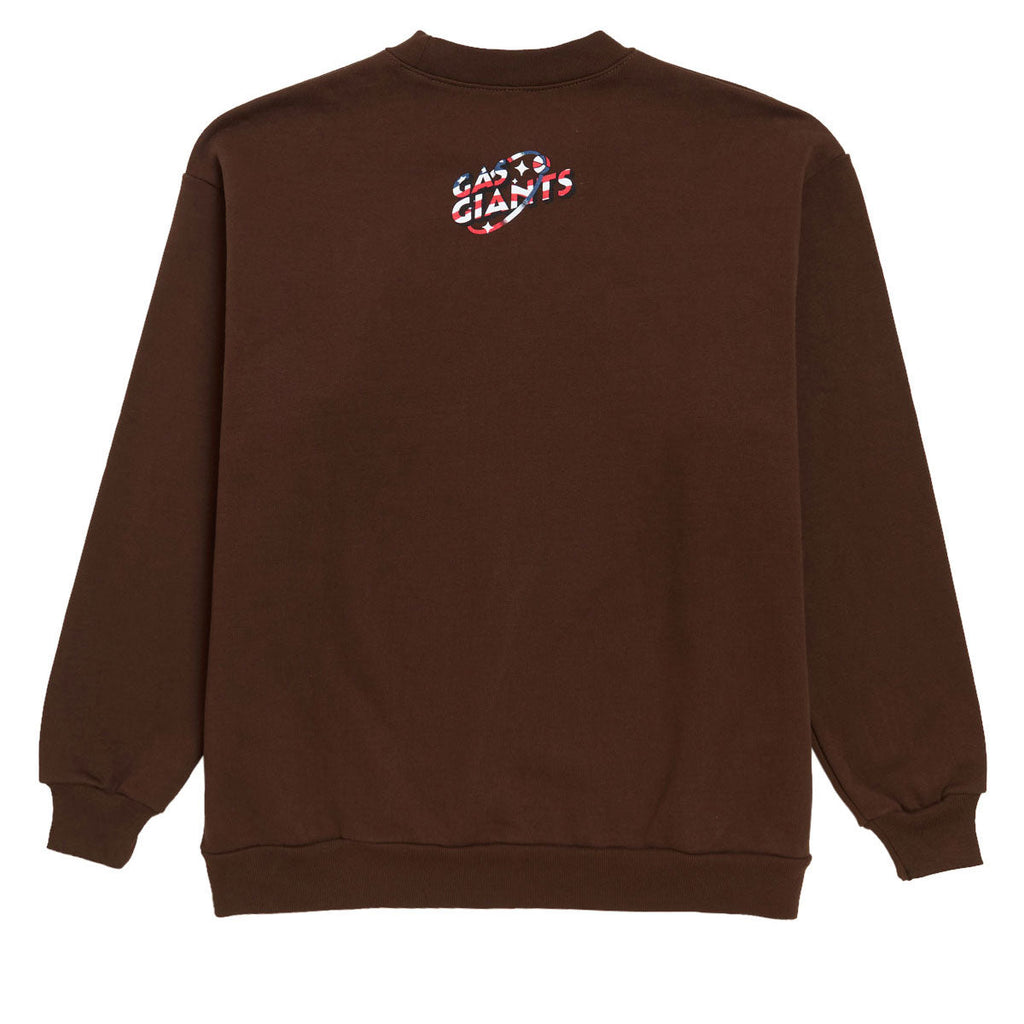 Gas Giants Space Crewneck Sweatshirt - Brown