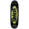 Welcome x Slipknot Oval Logo On Boline 2.0 Skateboard Deck - Black/Green Stain - 9.50"