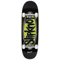 Welcome x Slipknot Oval Logo On Boline 2.0 Skateboard Complete - Black/Green Stain - 9.50"