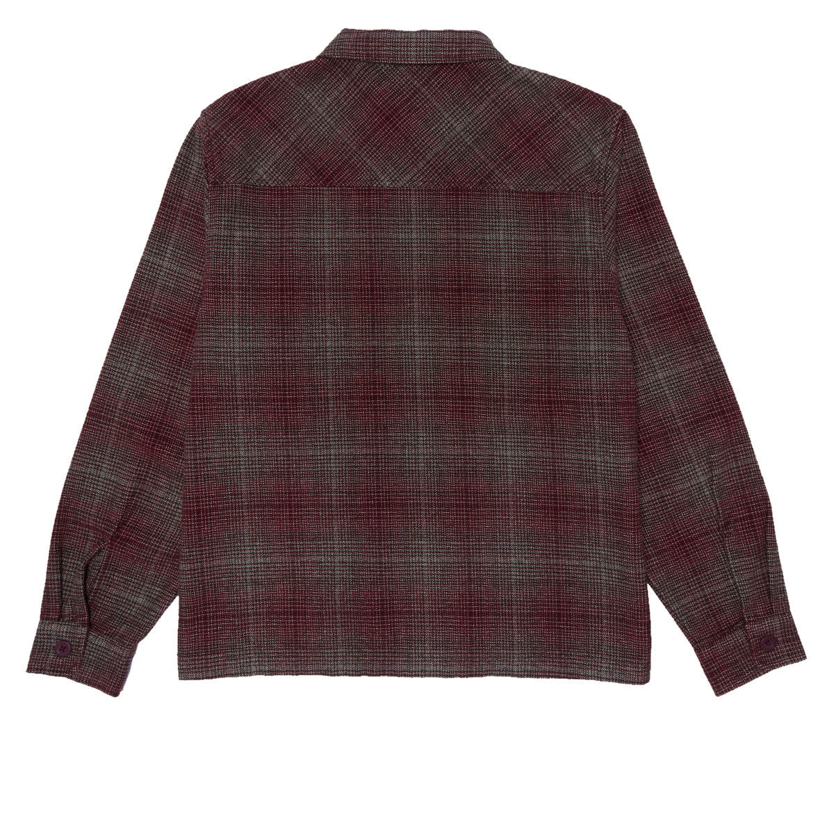 Quasi Grain Full Zip Shirt Jacket - Oxblood