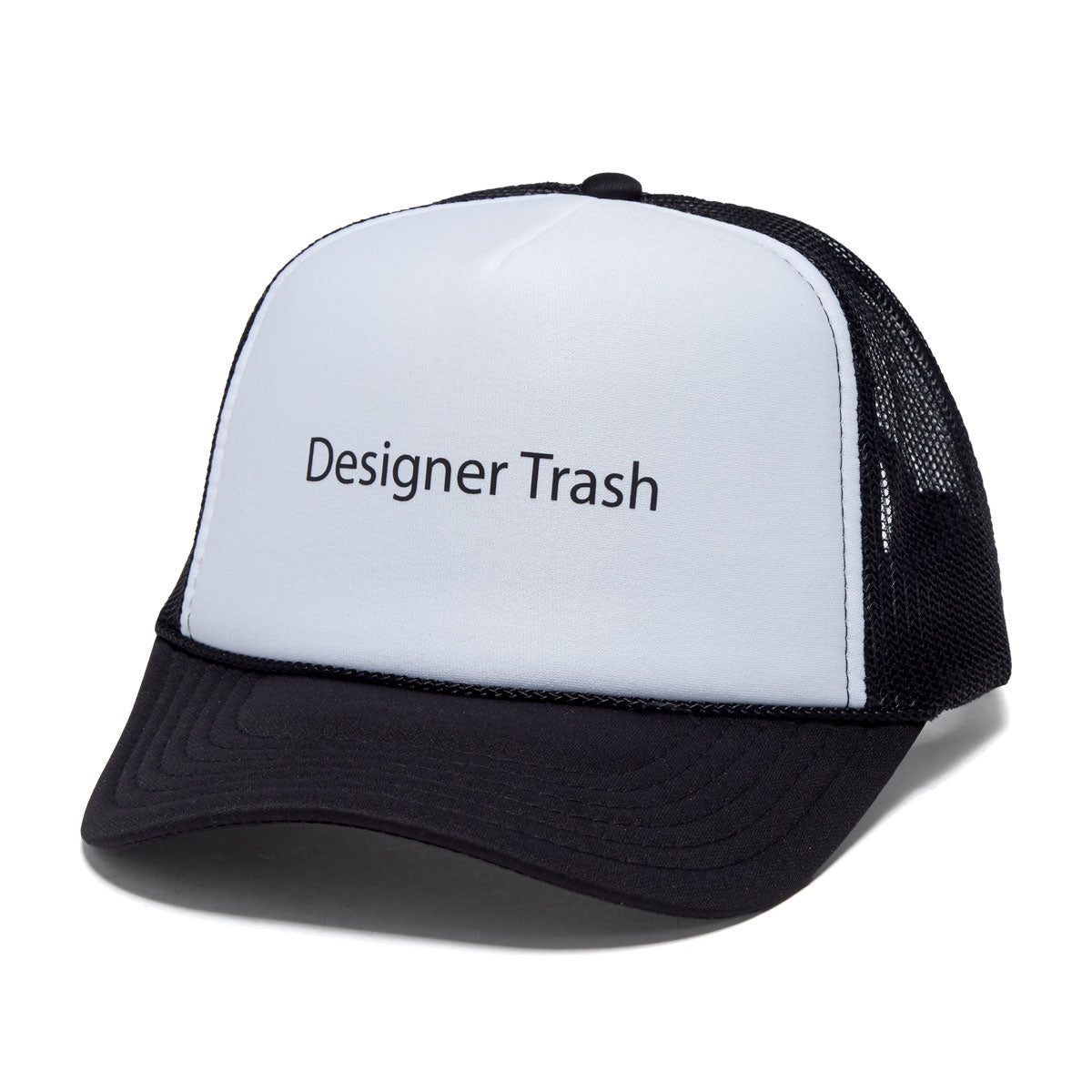 Designer Trash Trucker Hat - White
