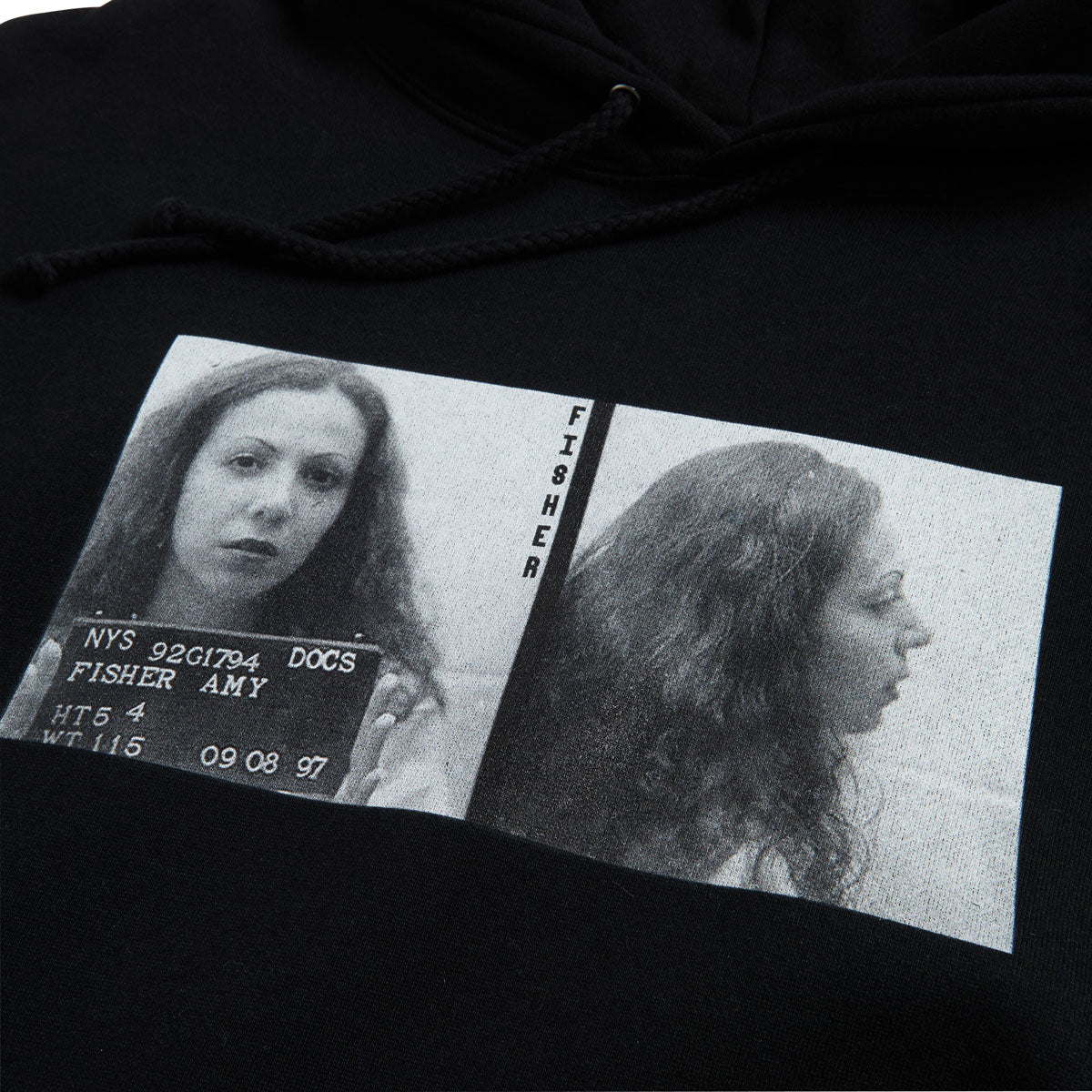 Poets Fisher DTG Hoodie - Black