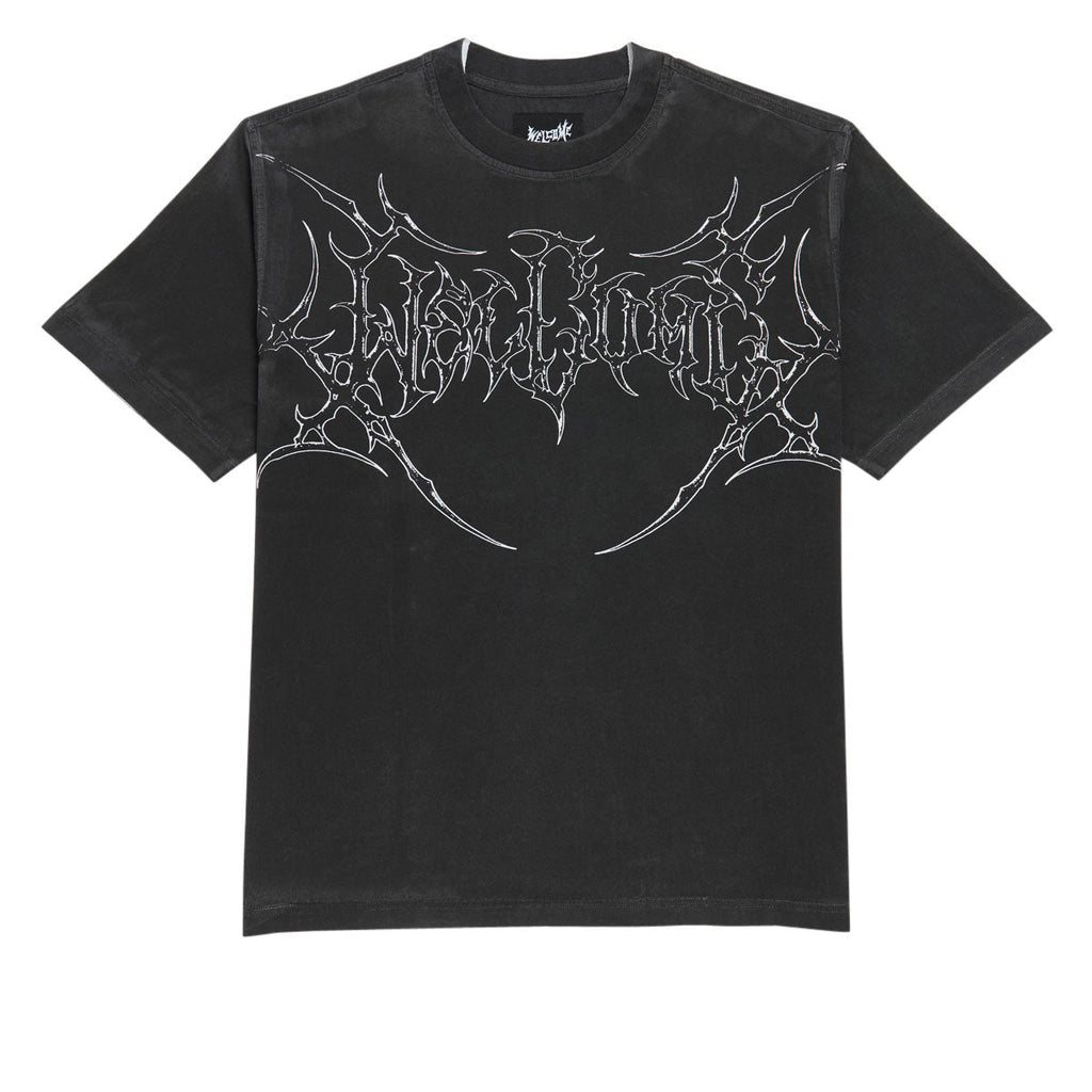 Welcome Grapple Camo Knit T-Shirt - Black/White