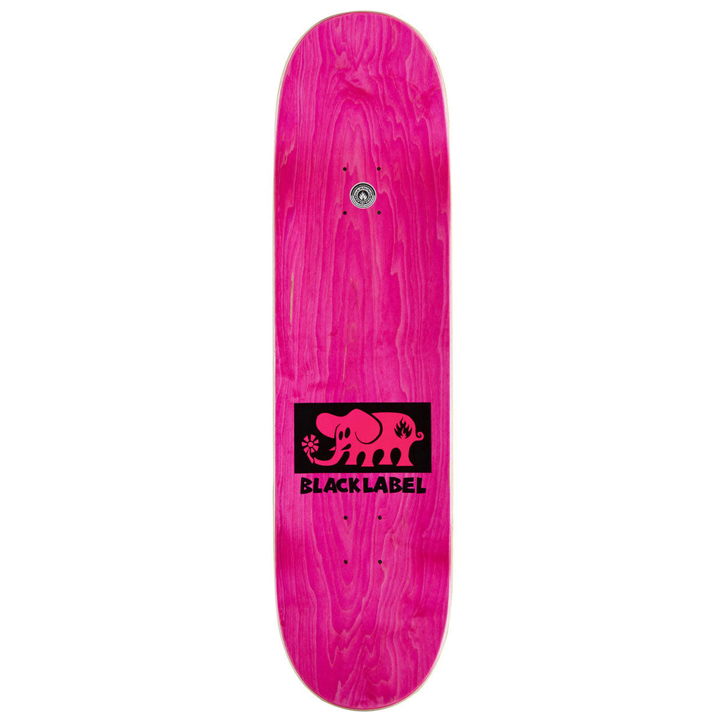 Black Label Elephant Block Skateboard Complete - Pink - 8.25"