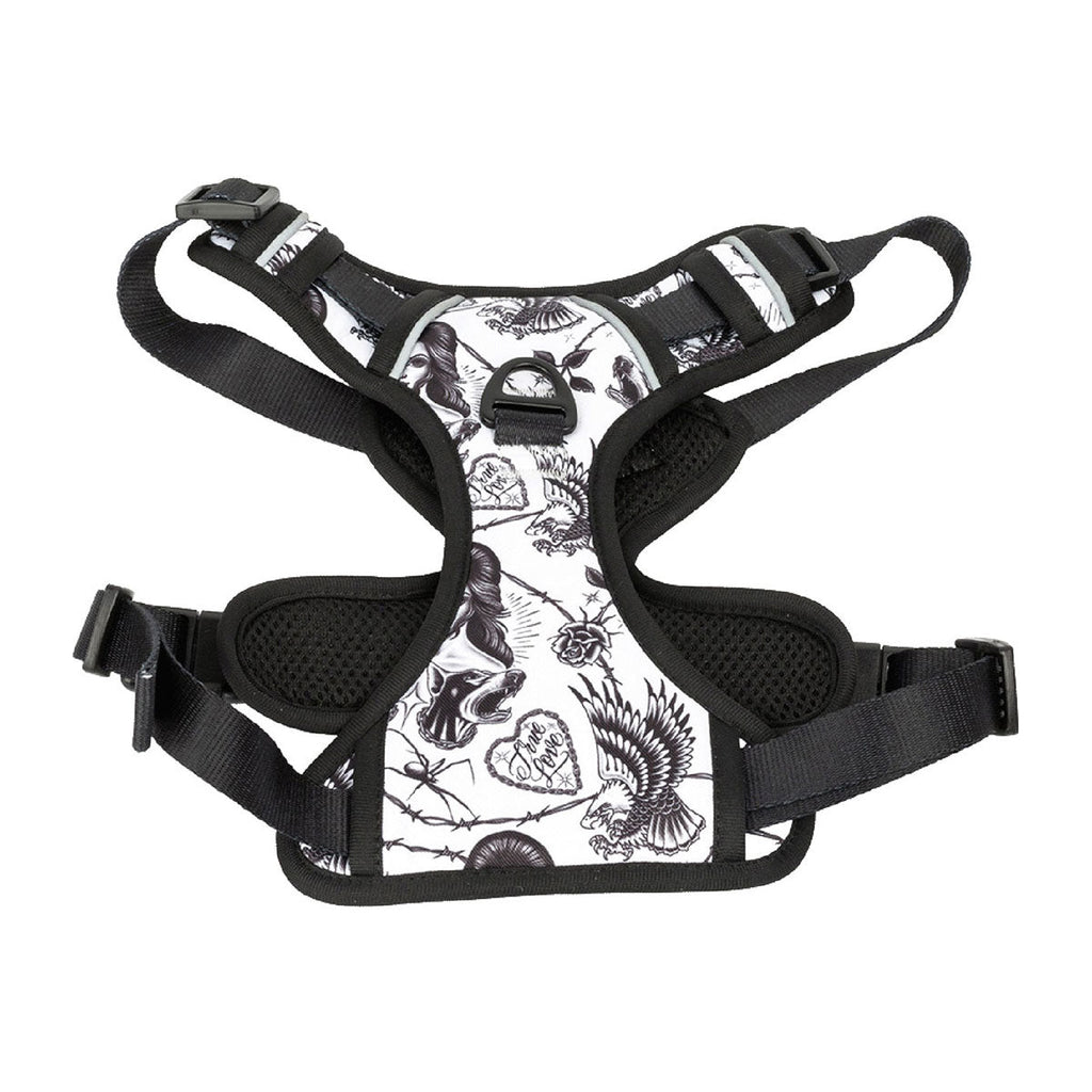 Party Animal x Tim Hendricks Dog Harness - Black/White